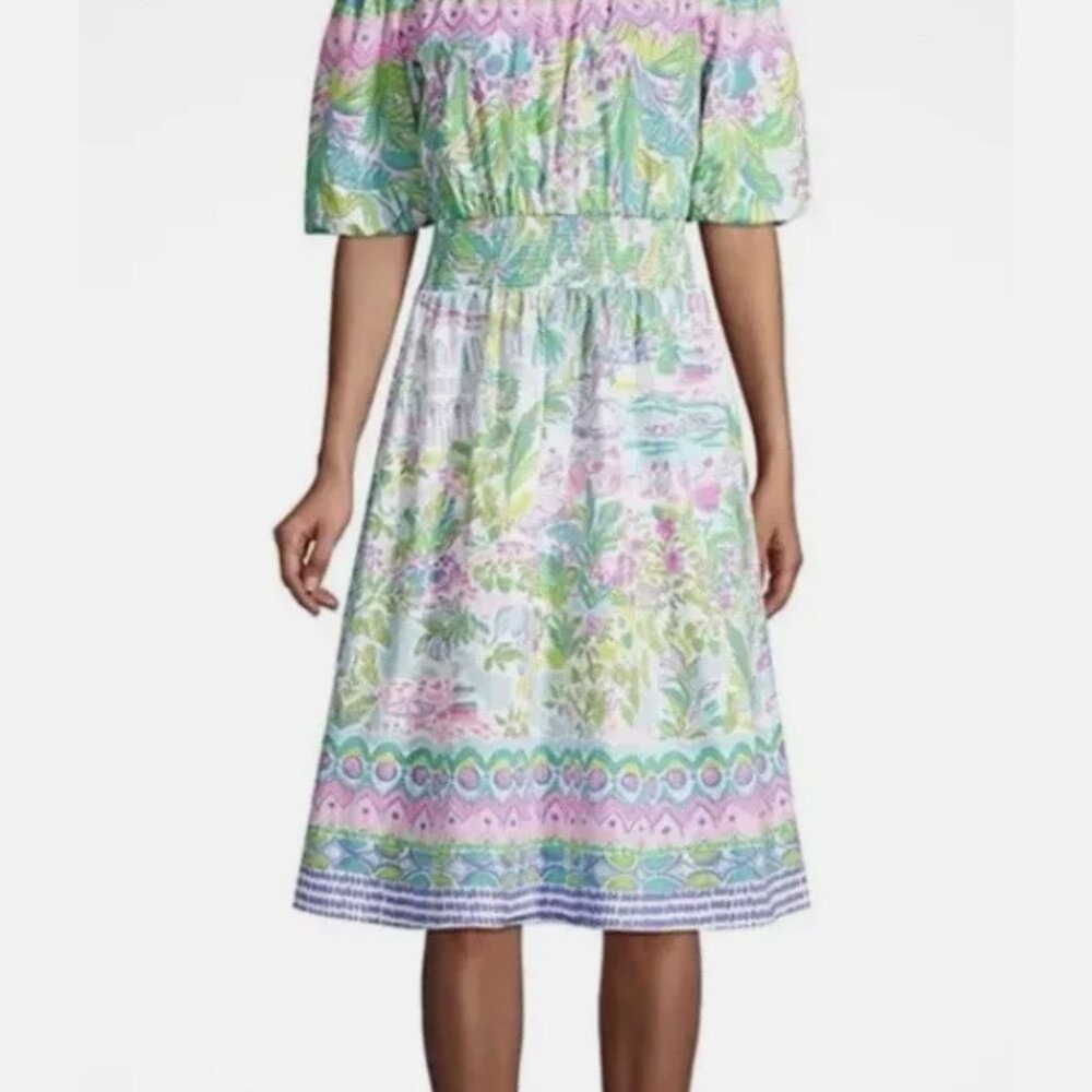 Lilly Pulitzer Camille Off The Shoulder Dress Size L